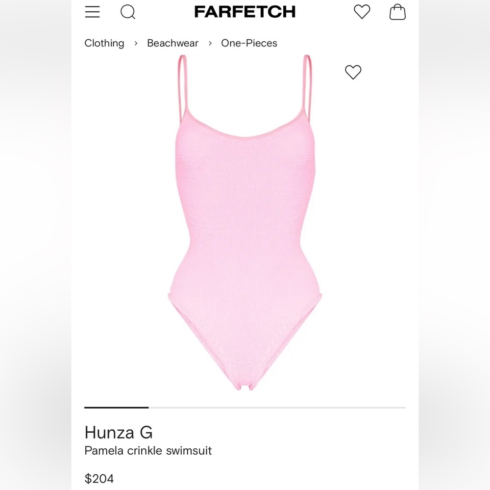Hunza G Pamela Crinkle Swimsuit